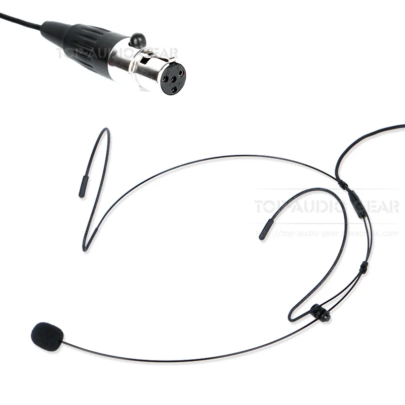 Высокое качество 4 Pin Mini XLR закладная головкаголова вилку монтажа гарнитуры