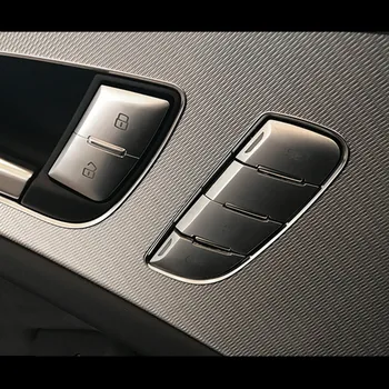 

Car Door Lock Buttons Decoration Sequins Cover Seat Memory Button Stickers For Audi A6 C7 2012-18 Interior Auto Accessories
