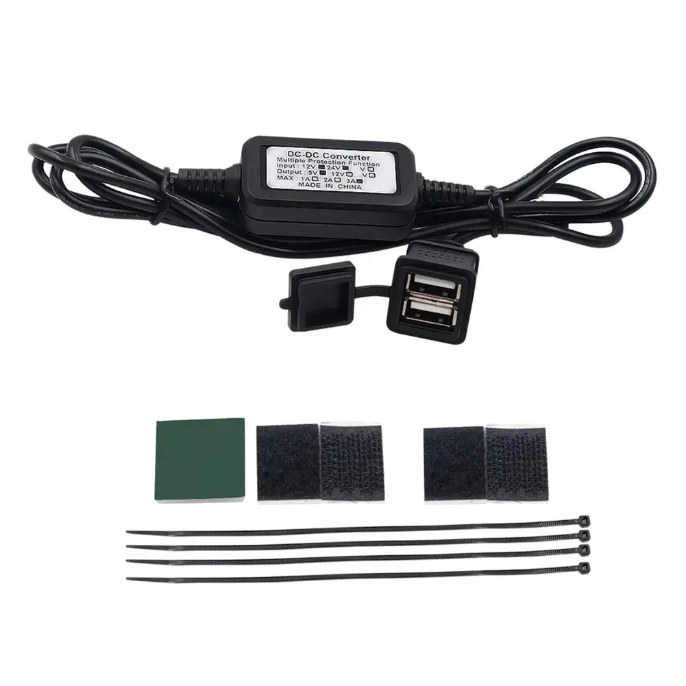 

motorcycle waterproof double USB car charger 12V 24V automobile boat and trailer also apply easy to install