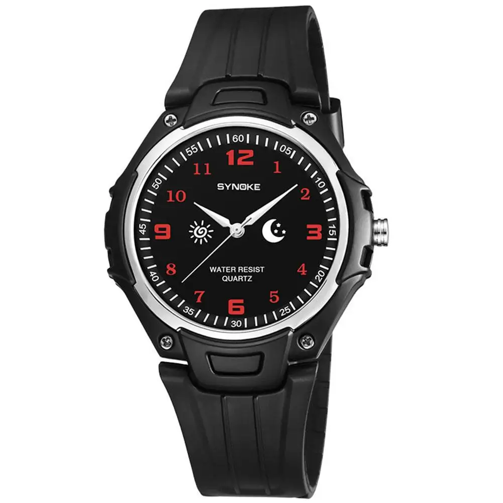 

Casual Men Boys Round Dial Arabic Numbers Pin Buckle Analog Quartz Wrist Watch Pin Buckle Strap hot