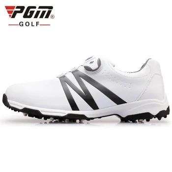 

2020 Pgm Golf Shoes for Men Knobs Buckle With Double Patent Sneakers Shock Absorption Trainers Non-Slip Athletics Shoes D0469