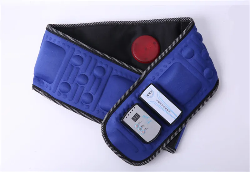 B1311 wireless rechargeable heating vibration sauna waist shoulder massager belt oscillating gym abdominal muscle trainer stimulator (14)