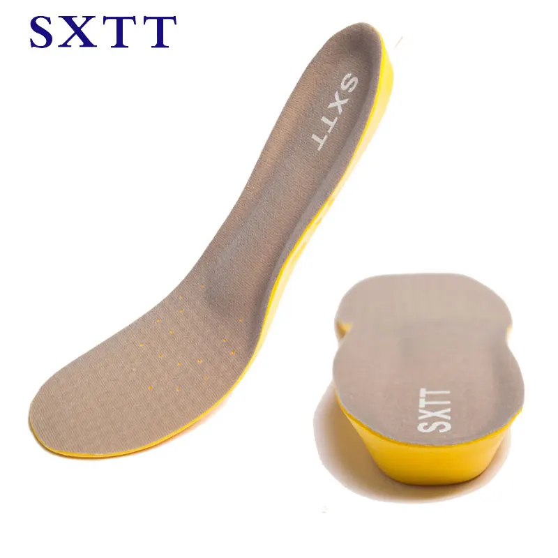 SXTT Silicone PU insoles comfortable shoe Increase insoles shock sole