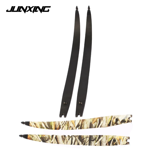  US $72.37 Pair 60Lbs Recurve Limbs Black Camo F166 Outdoor Archery Shooting Hunting