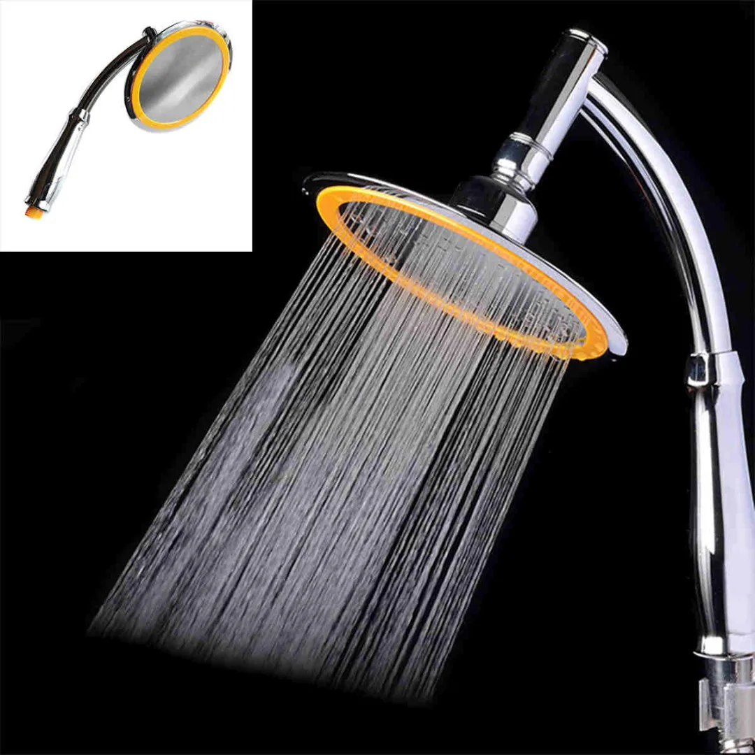High Pressure Bathroom Rain Shower Head Electroplate Bath Spray Nozzle Rainfall Shower Sprayer Bathroom Hardware Mayitr