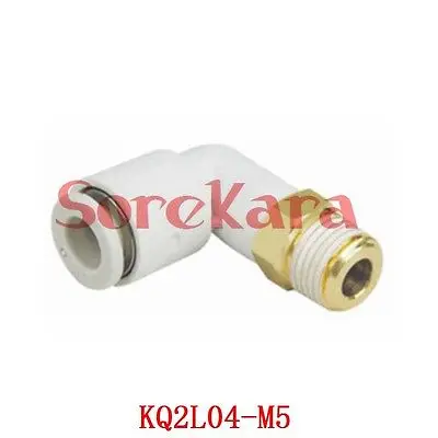 

KQ2L04-M5 One-Touch Fitting Push In Male Elbow Connector Applicable Tube O.D. 4mm Port Size M5 x 0.8 KQ2L04M5 SMC Type