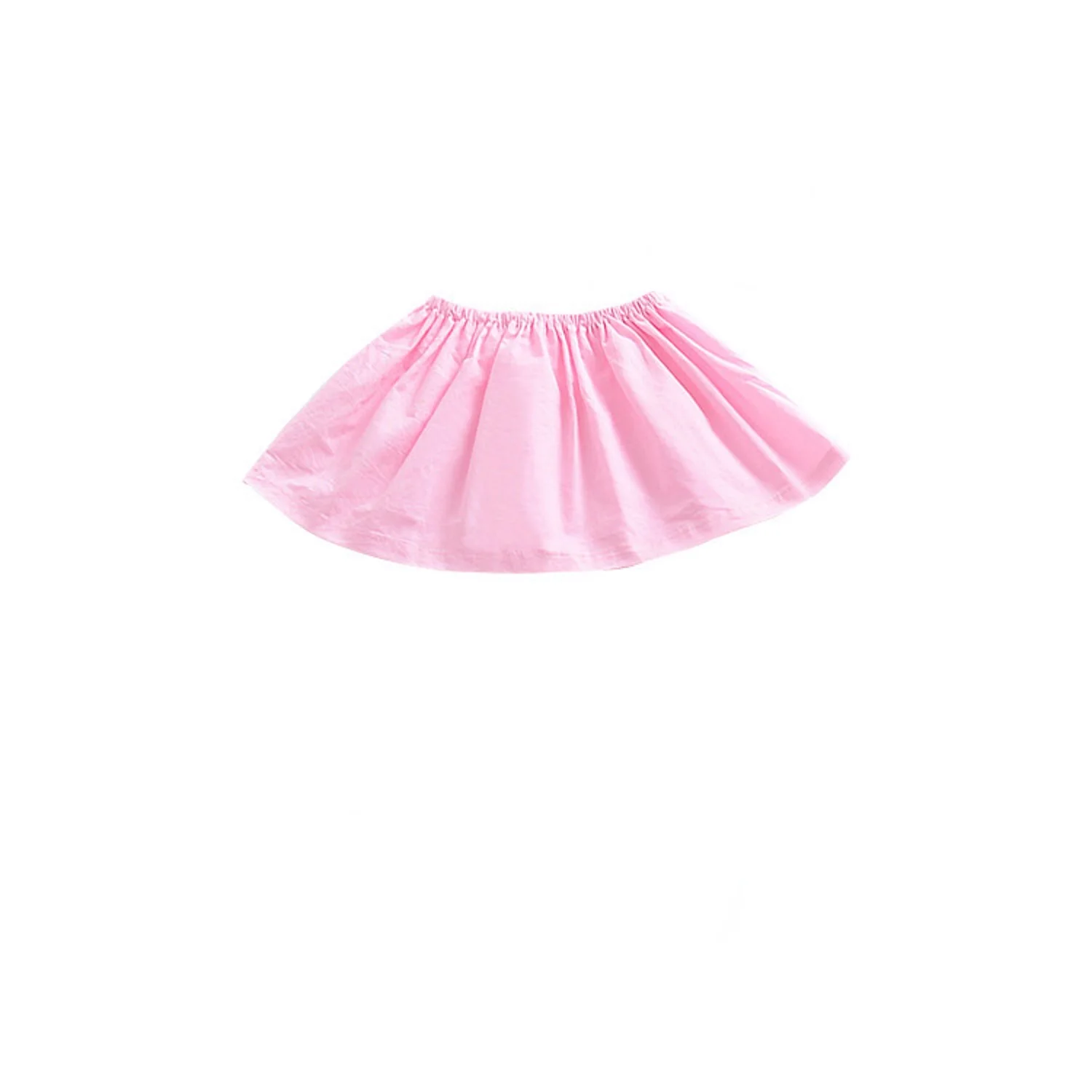 Модные летние топы без рукавов для маленьких девочек; однотонные футболки; повседневная Пляжная футболка из хлопка для детей от 0 до 24 месяцев - Цвет: Розовый