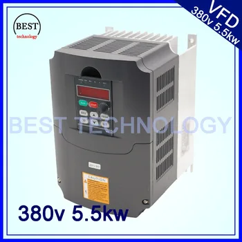 

380v 5.5kw VFD Variable Frequency Drive Inverter / VFD 3HP Input 3HP Output CNC spindle Driver spindle speed control