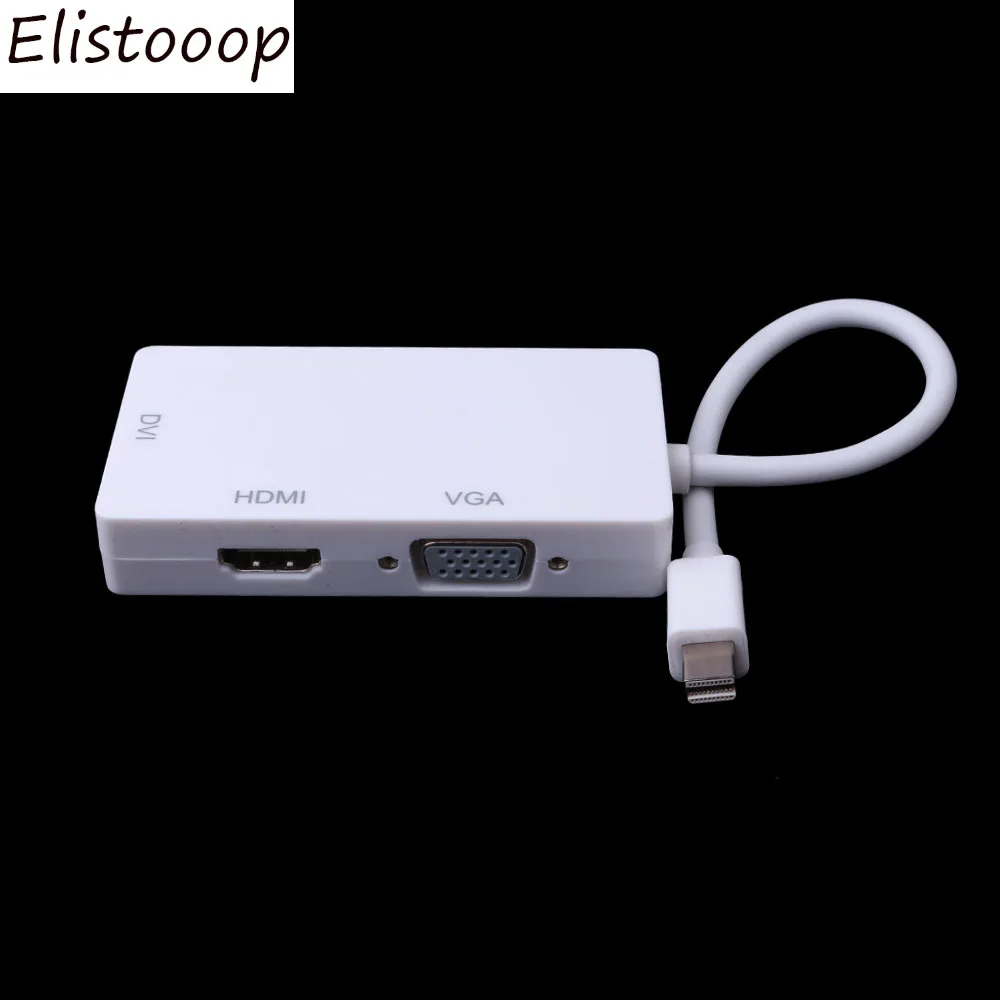 Elistooop мини дисплей на HDMI DVI VGA 3 в 1 Thunderbolt переходник с вилкой гнездо Кабель