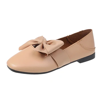 

Best selling Korean fashion wild bow shallow mouth single shoes fashion square head soft bottom women's shoes.