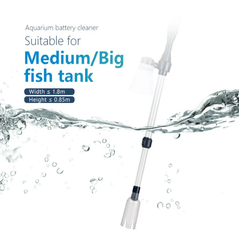 Glass Aquarium Electric Syphon Bottle Sand Washing Auto Fish Tank Vacuum Gravel Water Changer Filter Cleaner Washer | Дом и сад