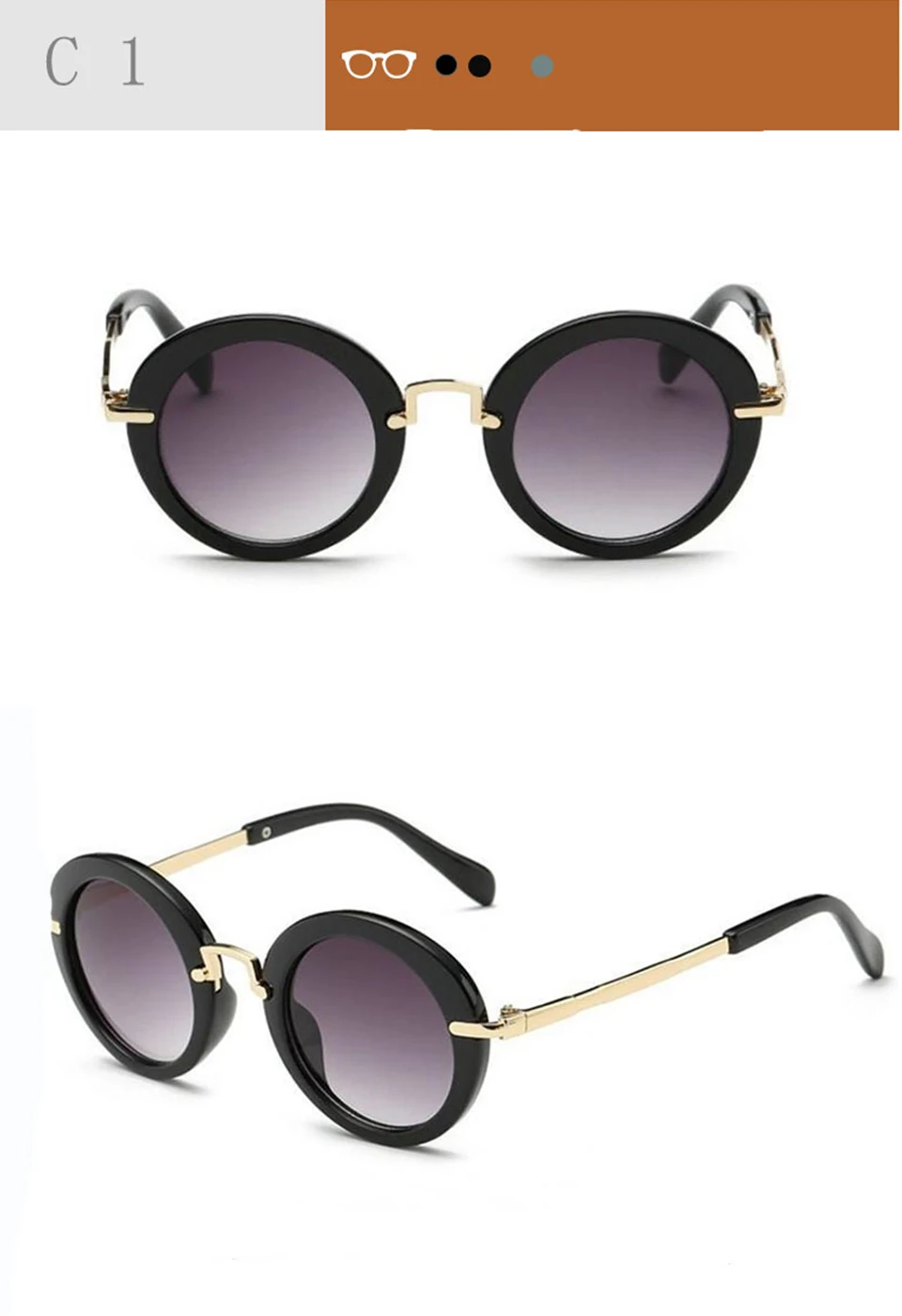 RHAMAI Metal frame kids Sunglasses girls boys glasses Eyewear baby children sunglasses uv400 Sun glasses oculos infantil (3)
