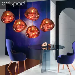 Artpad современный плавкий с красным светодиодом подвесные лампы столовая Бар гостиная лампа для спальни подвесной светильник украшение