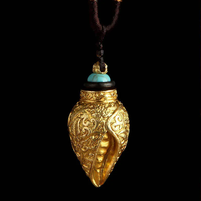 Can Open High Quality Pure Copper Tibet Spiritual Ga uri Box Conch Pendants Necklaces Urn stupa Keepsake Nipal Buddhism Jewelry 4