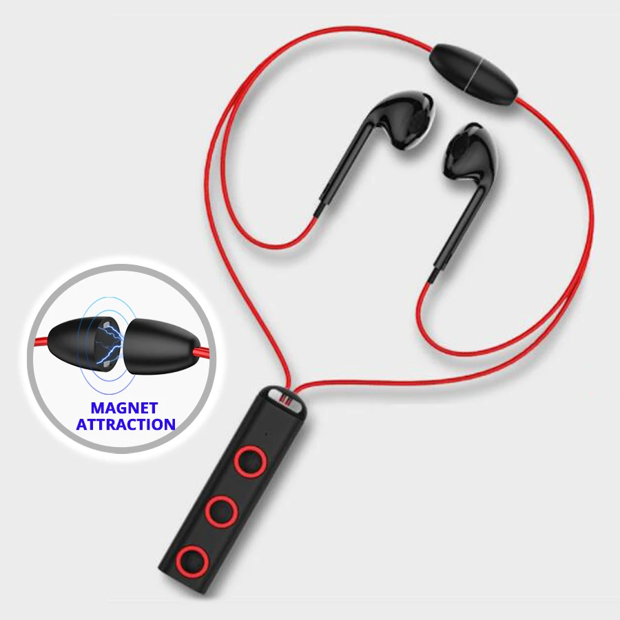 

AFIT Bluetooth In Ear Wireless Earphones Sport Earphone Magnetic Earpiece with Microphone Bluetooth Earbuds for iOS Mobile Phone