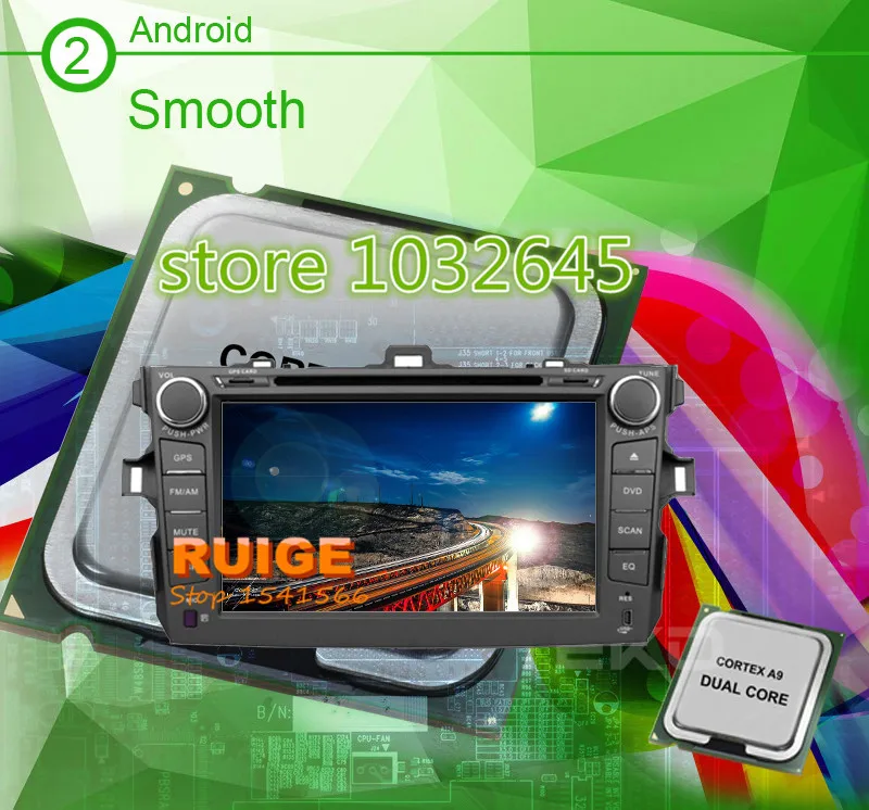 Clearance 2din android 8.01 Car DVD GPS for Toyota Hilux VIOS Camry Corolla Prado RAV4 Prado 2003 2005 2006 2007 2008 Reverse 2