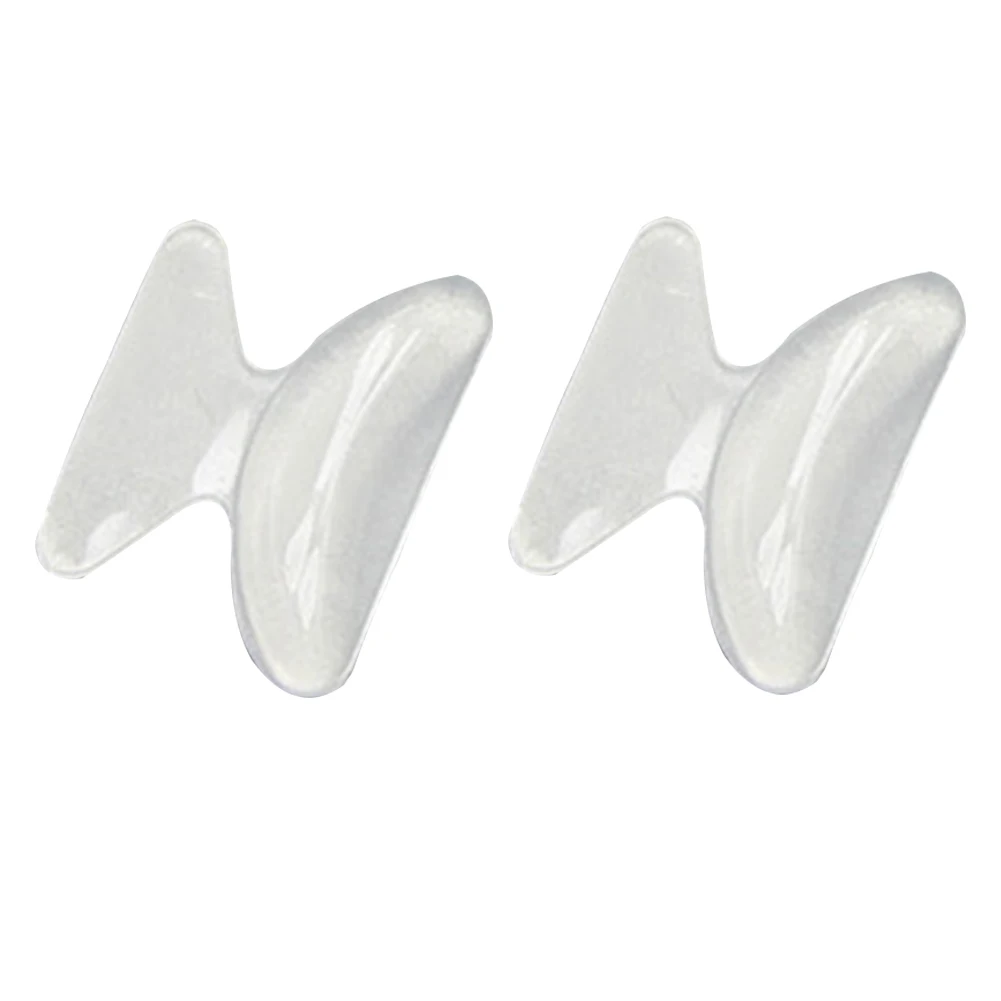 white 2.5mm 0,8/2,5 мм Нескользящие оптические очки самоклеящиеся пластиковые оправы очки аксессуары плоские многофункциональные носовые накладки - Цвет: white 2.5mm