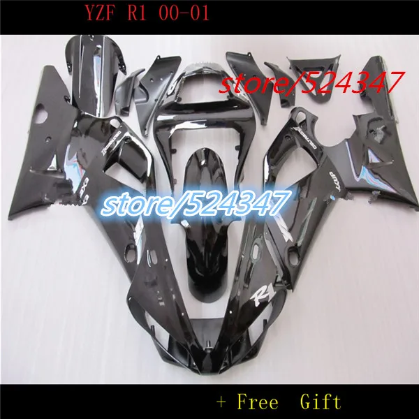 Nn-комплект серебро, пригодный для YZFR1 2000 2001 YZFR1 2000 2001 YZF R1 00 01 обтекатель комплект пластиковых деталей кузова для Yamaha