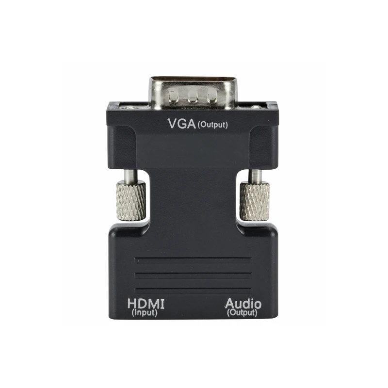 HDMI Женский к VGA Мужской конвертер с аудио адаптером поддержка 1080P выходной сигнал конвертер+ аудио кабели HDMI к VGA адаптер