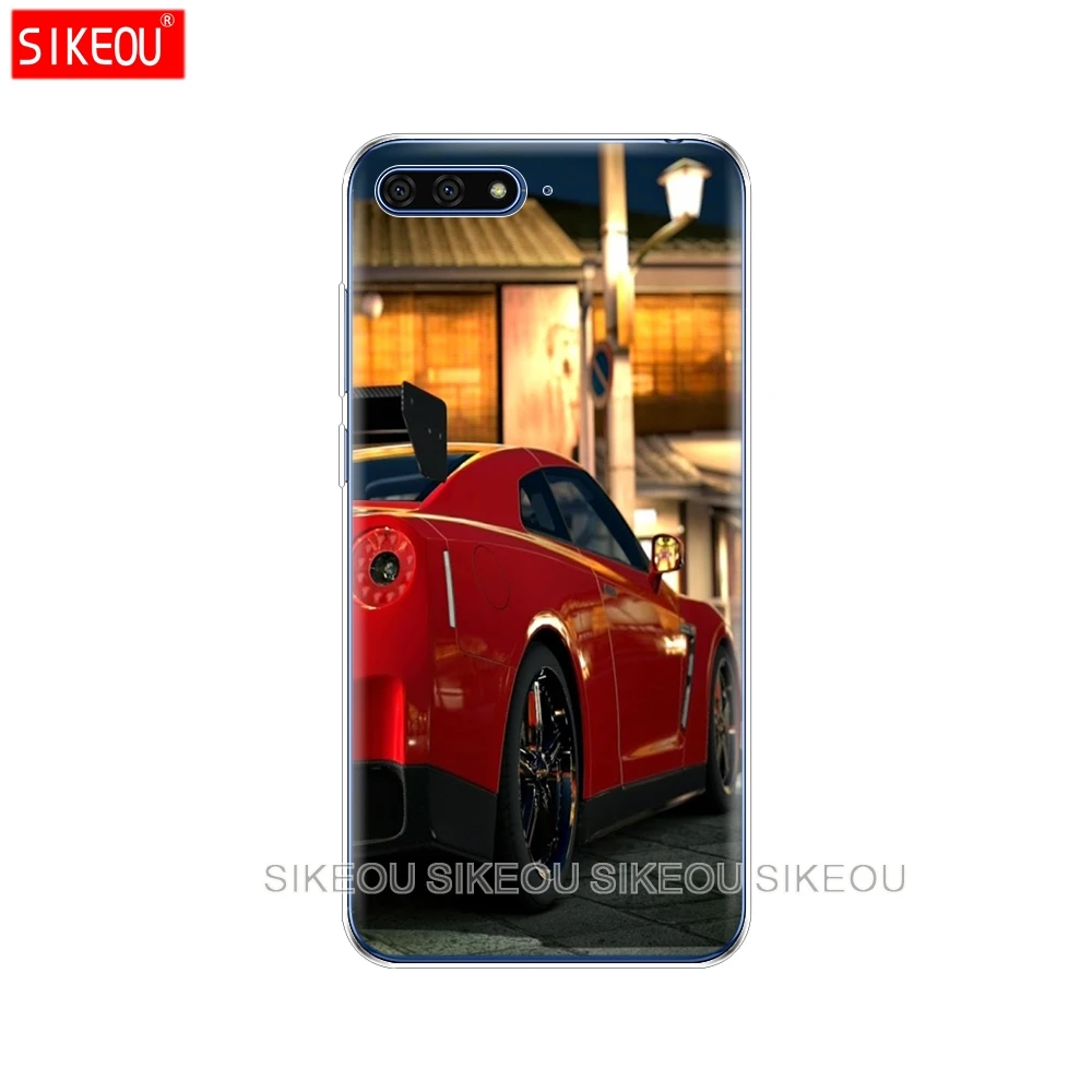 Силиконовый чехол для телефона Huawei Honor 7A PRO 7C Y5 Y6 Y7 Y9 2017 2018 Prime GTR спортивный принт