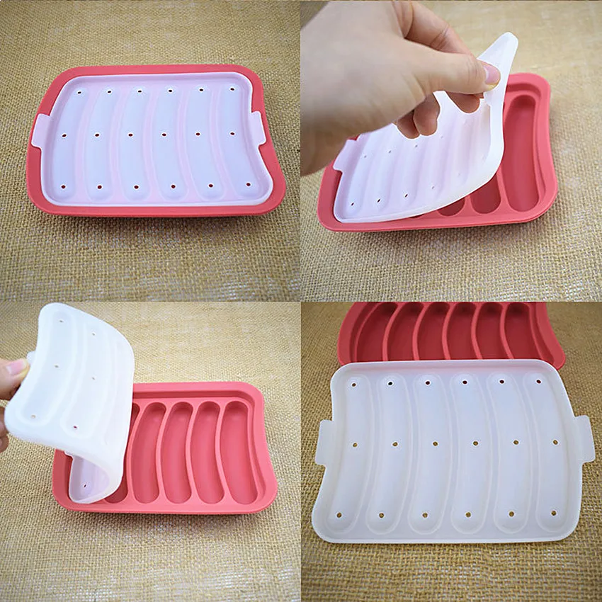 DIY колбаса силиконовые формы стойка яйцо торт Ham коробка для колбасы хот дог