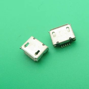 

100pcs Micro USB Jack connector Charge Socket for Lenovo A60 A366T A390E A520 A288T A500 A750 PAD A1-07 mobile phone tablet pc