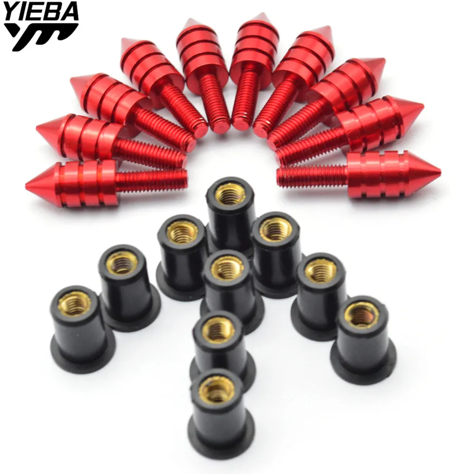 

10pcs Motorcycle Windscreen Bolt Screw for yamaha XT250 XT225 Super Tenere ES XT600 Super Tenere Ducati 1098 S 899 Panigale1199