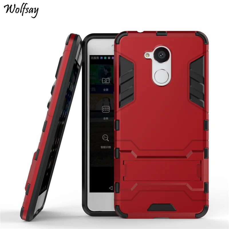 

For Huawei Enjoy 6S Case Slim Robot Armor Kickstand Shockproof Rubber Hard Back Case For Huawei Enjoy 6s Phone Cover 5 inch