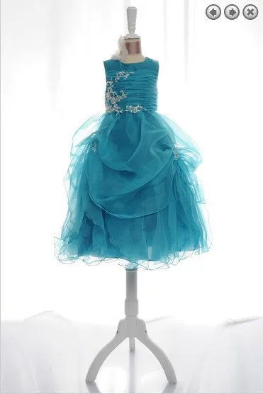 

free shipping new style 2014 Wedding Party Dresses Girl's Pageant Gowns Princess dresses lace appliques Flower Girl Dresses