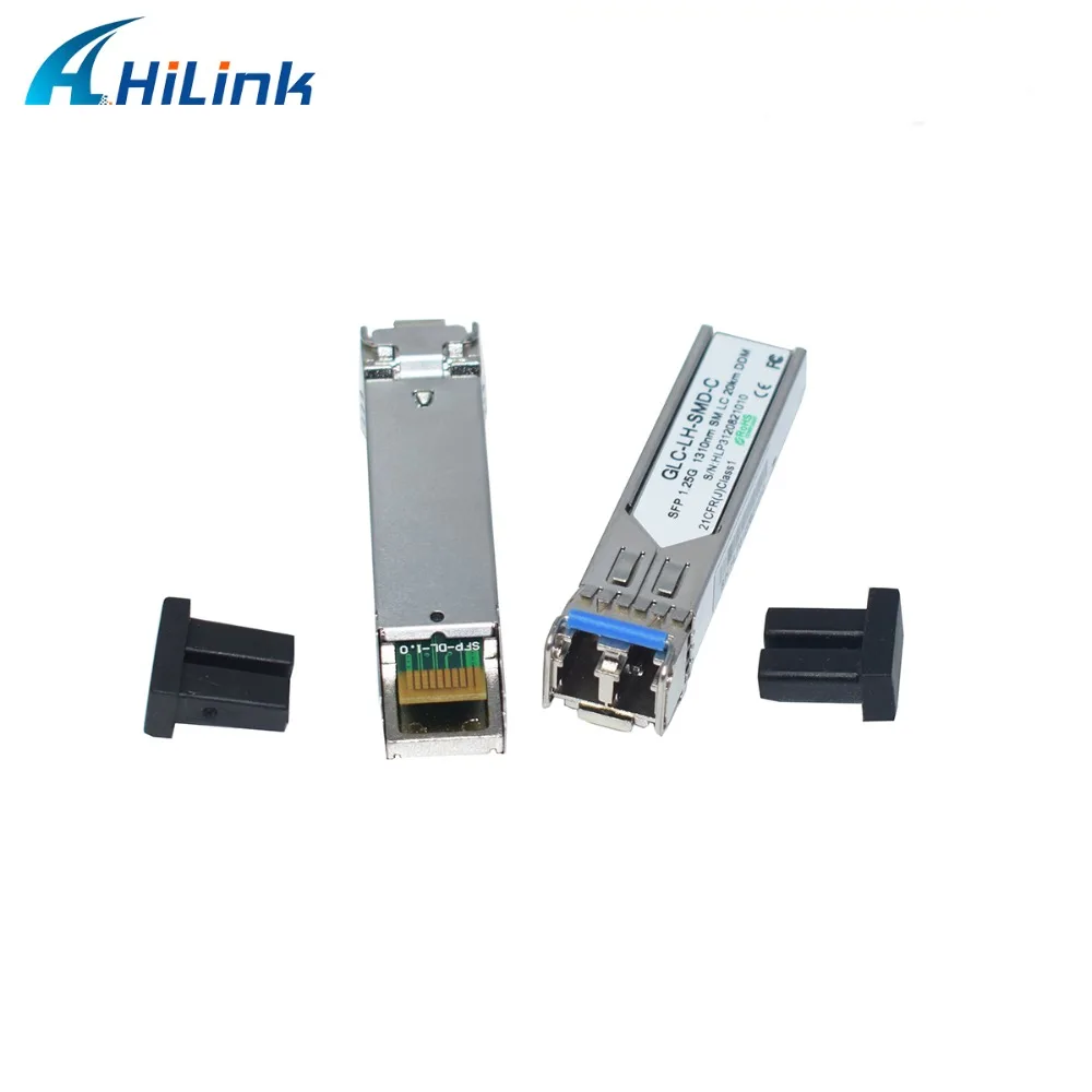 (50 100 шт.) однорежимный Дуплексный LC 1 25G 1310nm 20KM SMF GE SFP Трансивер с функцией