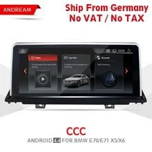 10.25″ Android Screen 4.4 Vehicle multimedia player For BMW E70 E71 X5 X6 Bluetooth gps navigation Wifi Free Germany Ship EW969A