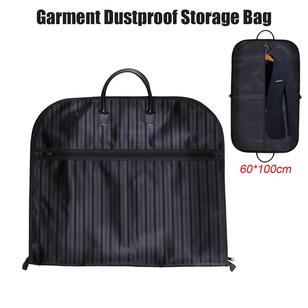 

60*100cm Dust-proof Dress Clothes Cover Case Suit Dress Garment Bag Storage Travel Carrier Coat Jacket Home Zipper Protector