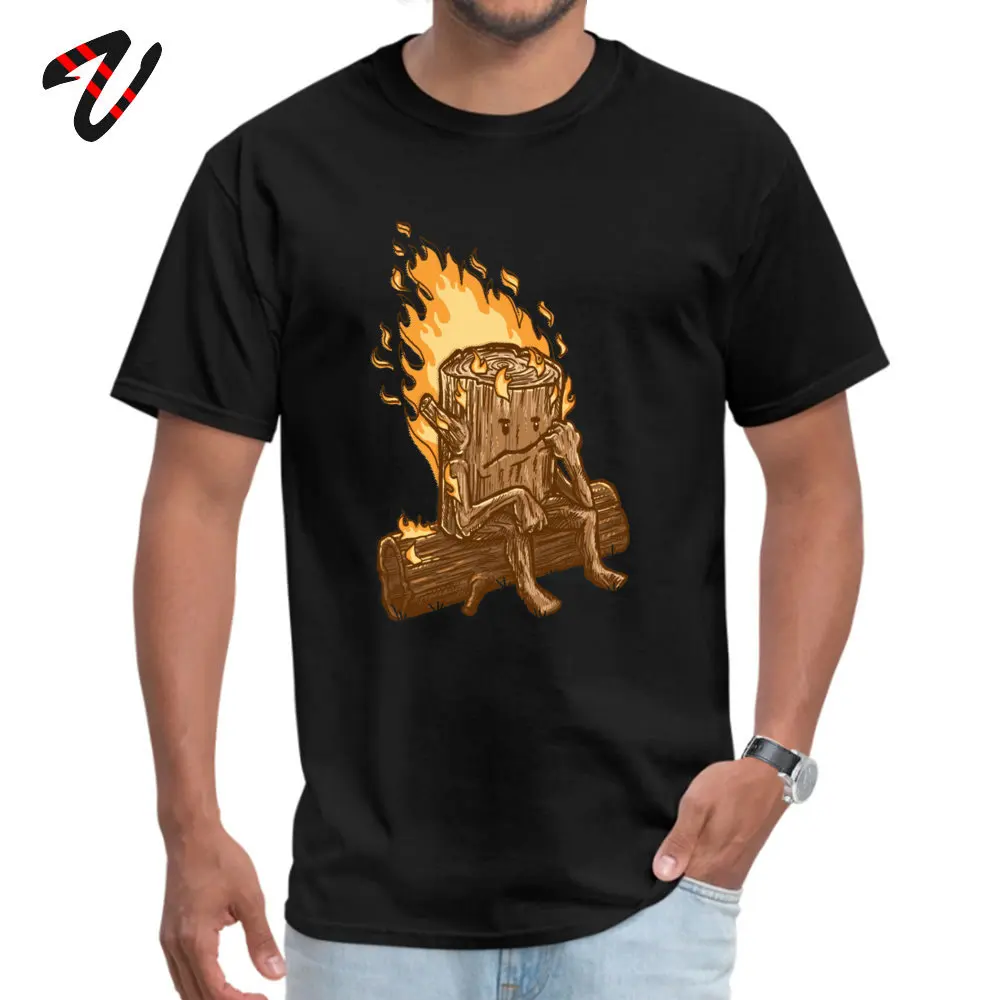 Bad Day Log Crewneck Top T-shirts Summer Fall Tees Short Sleeve On Sale 100% Cotton Design Sweatshirts Custom Men Bad Day Log 6960 black