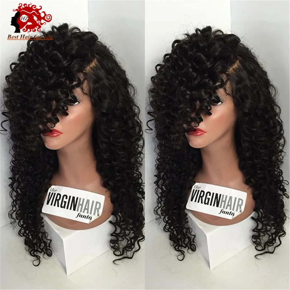 .Wholesale 6A 100 unprocessed virgin brazilian kinky curly full lace