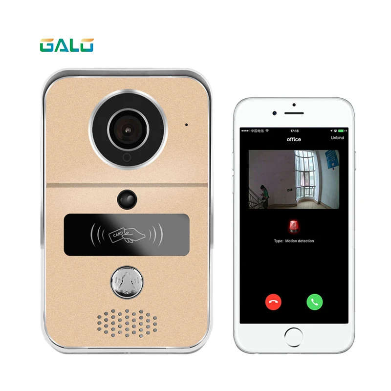 

wifi intercom system IP video door phone wireless wifi door bell with HD camera call to android/ios phone/tablet