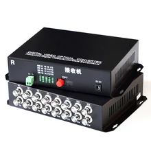 1 пара 2 шт./лот 16 канальный видео оптический преобразователь 16V1D волоконно-оптический видео передатчик и приемник 16CH+ RS485 данных
