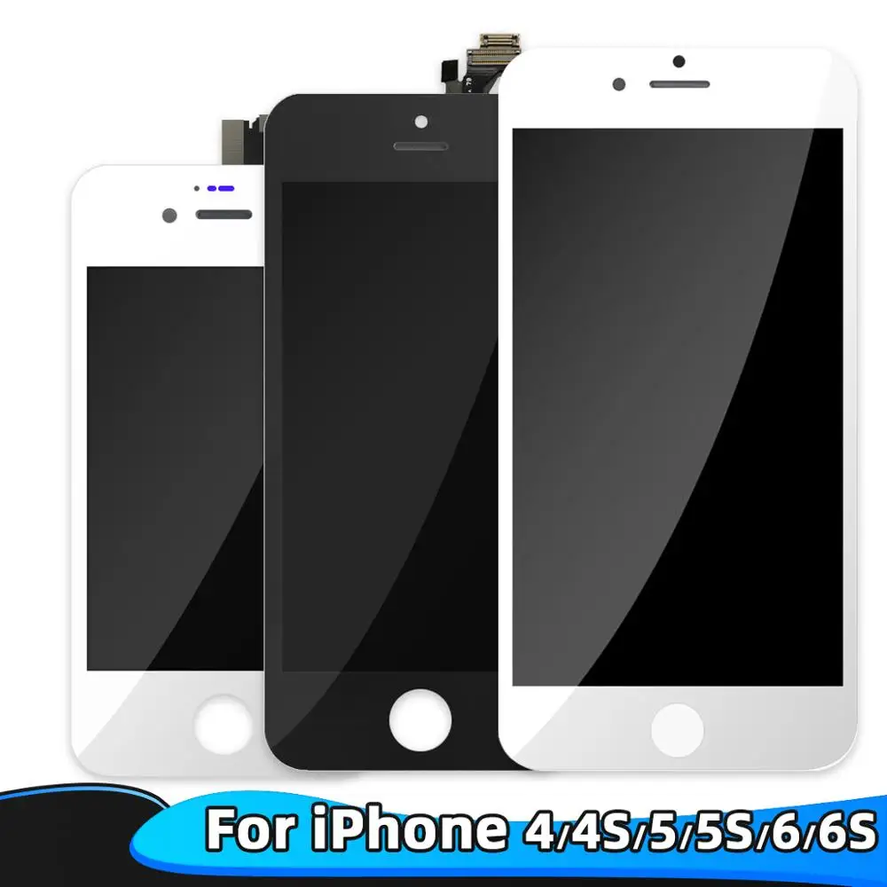 Tested Working LCD for iPhone 4G 4S 5s LCD Screen Display Digitizer Touch Screen Assembly No Dead Pixe for iPhone 6 6S lcd