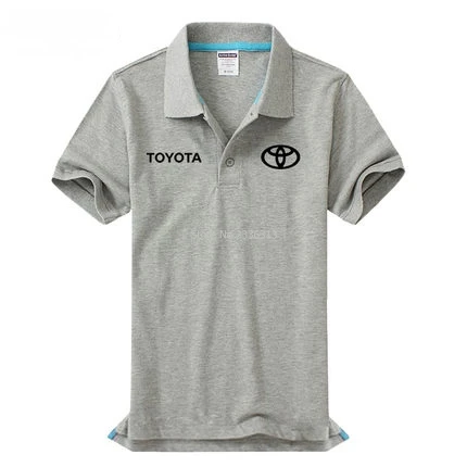 Мужская и женская одежда Toyota POLO shirt 4S shop short-костюм с длинными рукавами - Цвет: Серый