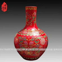 Рождественская керамическая Красная Ваза красное, фарфоровое керамическое свадебное изделия jinqiao fujita