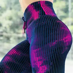 Дышащие леггинсы с принтом спортивные тонкие женские брюки, леггинсы с дополнительными цветами, в полоску принты 2019 Горячая взрыв моды