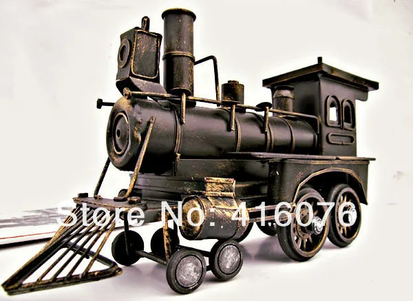 

Vintage Style Locomotive Model Metal Train Model Iron Steam Train Toy Handcraft Treasure Memory of old times Decoration M1113