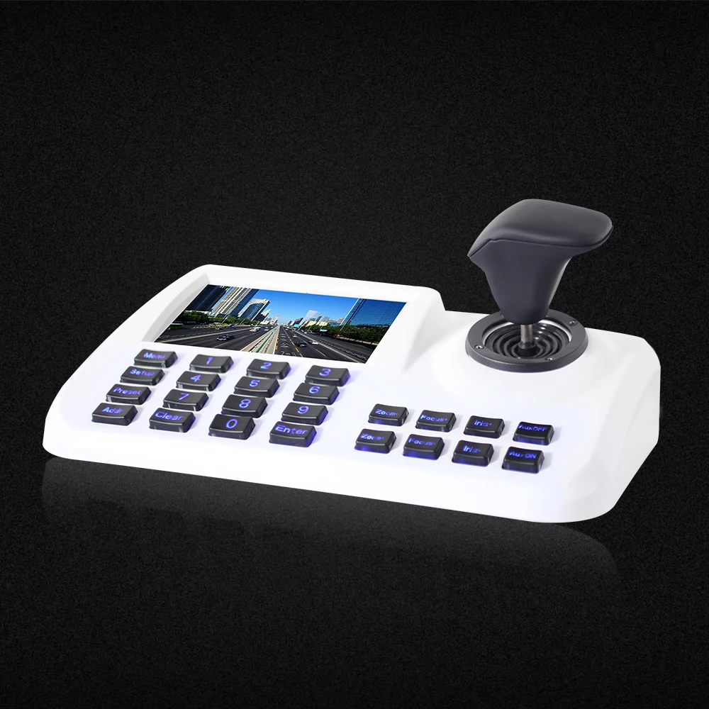  Inesun ONVIF Network Keyboard Controller 5 inch 3D Joystick HD LCD Display IP PTZ Keyboard Controll