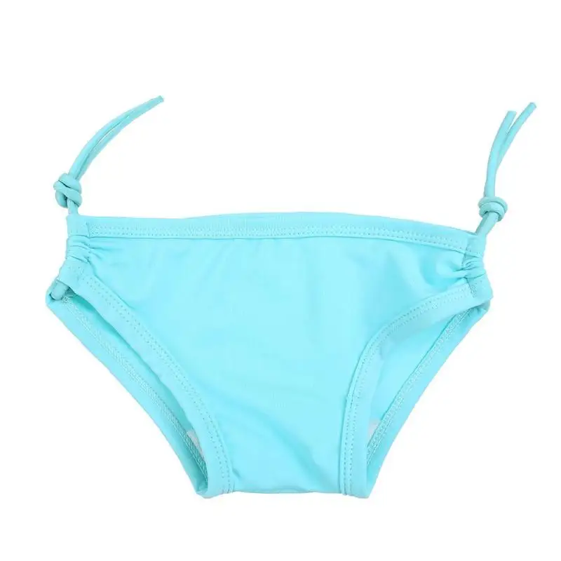 2018 Kids Baby Girls Solid Halter Ruffles Tankini  (23)