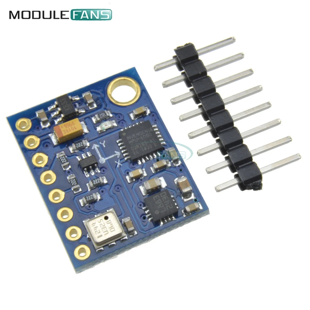 

5V Power GY-87 MPU6050 HMC5883L BMP180 10DOF Tri-axis 3 Axis Accelerometer Gyroscope Sensor Board Module GY87 For Arduino 8 PIN