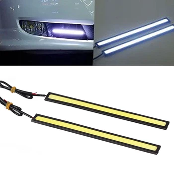 

White Aluminum COB Waterproof COB white light Car LED Lights 12V for DRL Fog Light Driving lamp
