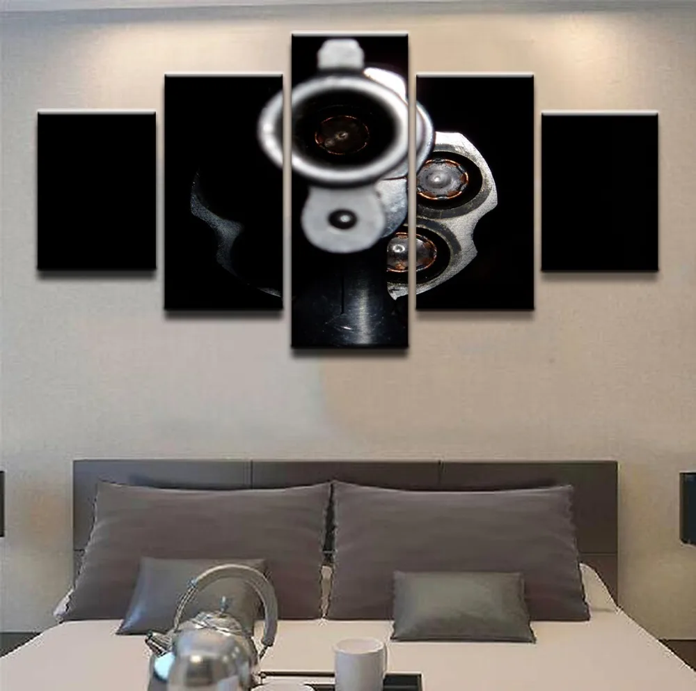 Canvas Printed Modular Poster 5 Panel Weapons Revolver Wall Decorative Pictures Canvas Painting Modern Wall Art Home Decoration Canvas Printed Modular Poster 5 Panel Weapons Revolver Wall Decorative Pictures Canvas Painting Modern Wall Art Home Decoration