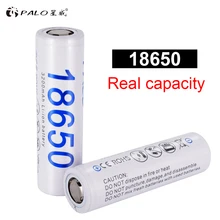 PALO – batterie Lithium-ion Rechargeable, 18650, 100%, 3.7V, 3200mAh, pour lampes de poche, nouveauté, 18650