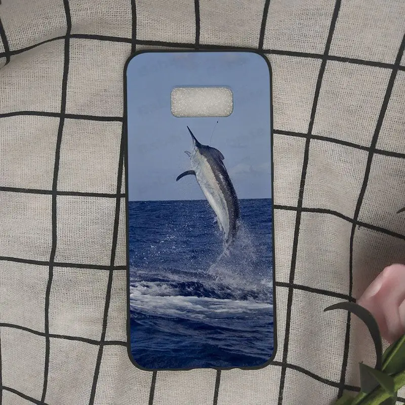 blue marlin fish jumping