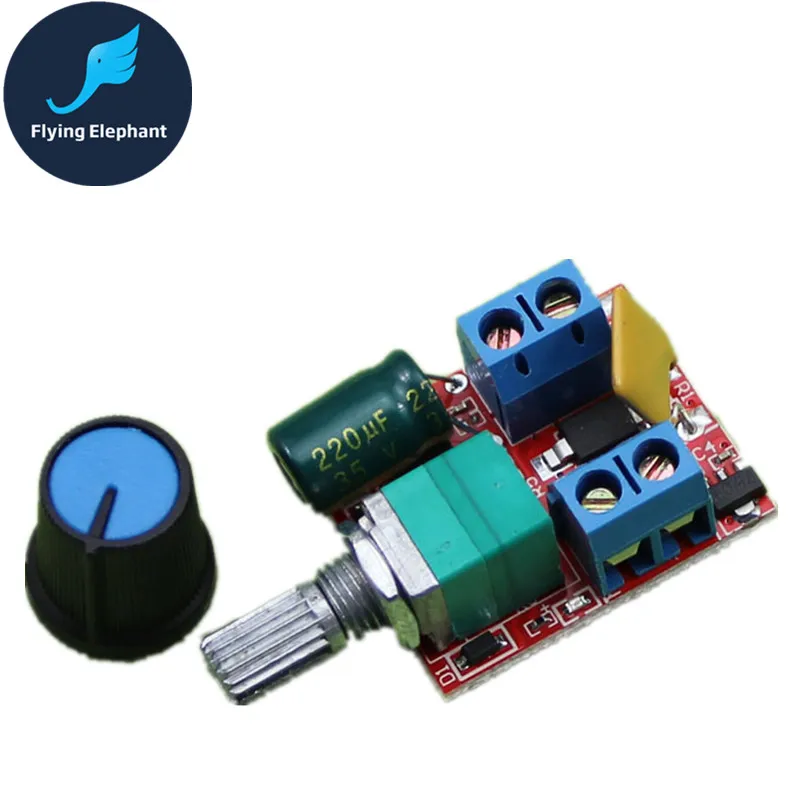 

Ultra DC motor PWM Governor 3V-35V Speed Switch Small LED Dimmer 5A