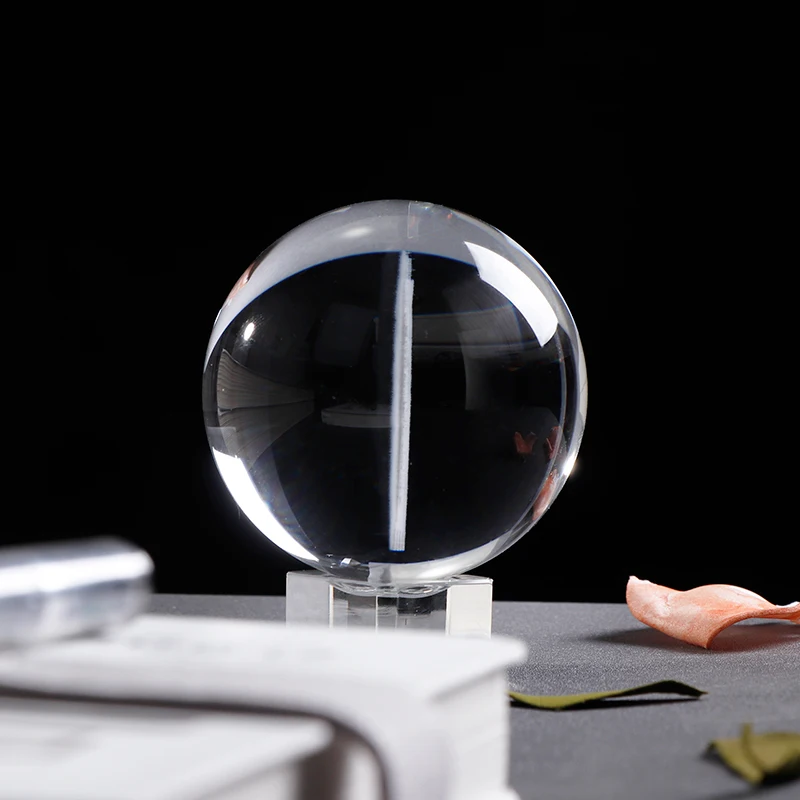 Skup Szklane kulki spersonalizowane kryształowe kulki Lase grawerowanie dostosowane Globe akcesoria do dekoracji domu zdjęcie dziecka szklana kula